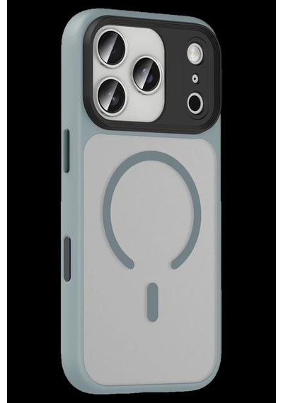 Apple iPhone Uyumlu 17 Pro Megane Magsafe Kapak - Titan Gri Bz8683140883102