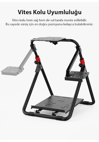 Pxn A9 Yarış Direksiyonu Standı G25/g27/g29/g920/g923 Uyumlu Pxn-v10/v900 Destekli,katlanabilir