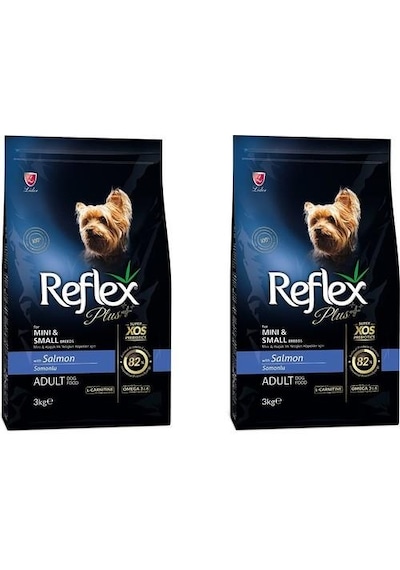 Reflex Plus Küçük Mini Irk Somonlu Yetişkin Köpek Maması 3 Kg 2 Adet
