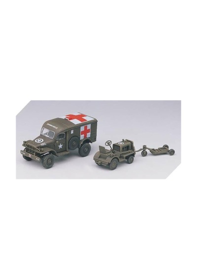 Academy 13403 1/72 Ölçek, Amerikan Ambulans Ve Çekici Demonte, Plastik Maket Seti-49249