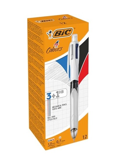 4 Colour Multifunction Black/blue/red/pencil Pk12 Genel
