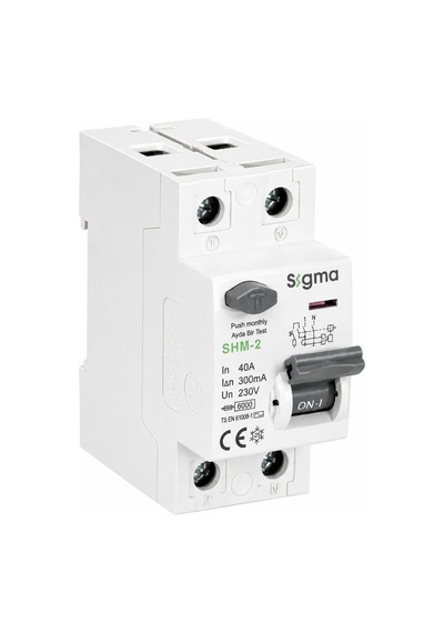 Sigma Shm2p 300ma 40a 6ka Monofaze Kaçak Akım Koruma Şalteri