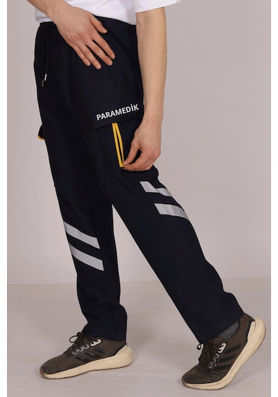 Lacivert Likralı Paramedik Pantolonu Unisex