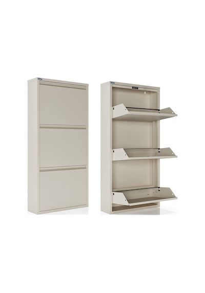 Ceha  3'lü Metal Ayakkabılık - Krem K.AYK-3 /AB1013 Krem