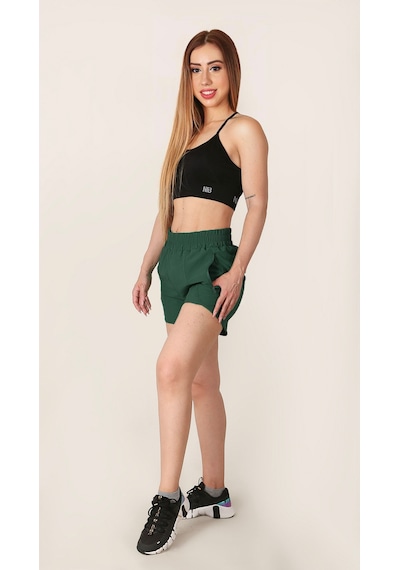 Nature The Brand Kadın Spor Şortu Rahat Kalıp Çok Amaçlı Fitness Koşu Şortu,nefes Alan Esnek Şort Yeşil