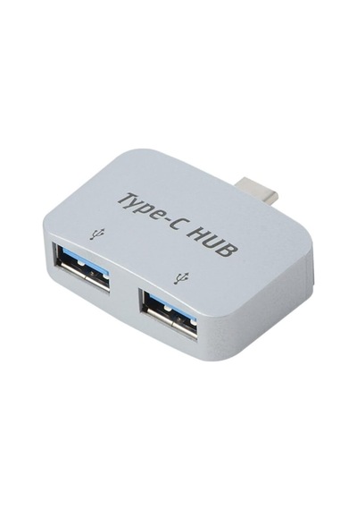 4493 Type C To Usb 3.0 2 Port Hub 3.1 Çevirici Dönüştürücü Çoklayıcı Çoğaltıcı