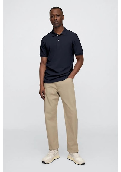 Gap Erkek Pique Polo Yaka Lacivert T-shirt-13472 Lacivert