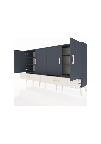 Arges Konsol 6 Raflı 2 Çekmeceli 4 Kapaklı 176x30x99 Antrasit-ant Antrasit-antrasit/aytaşı Arges Konsol 6 Raflı 2 Çekmeceli 4 Kapaklı 176x30x99 Antrasit-ant Antrasit-antrasit/aytaşı