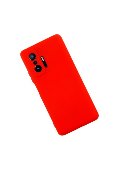 Newface Xiaomi Mi 11t Pro Kılıf Nano İçi Kadife Silikon Semeglbl - 81 - Kırmızı