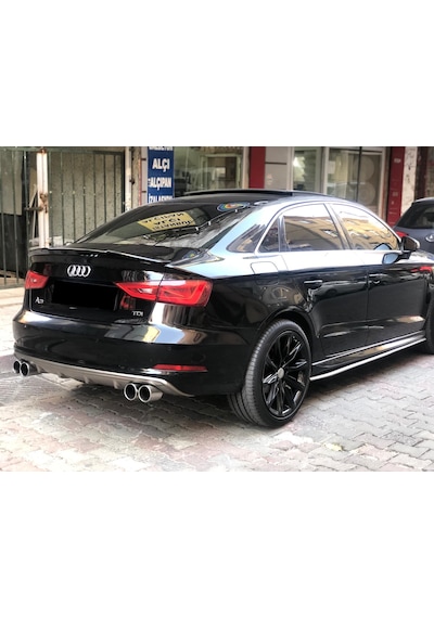 Audi A3 S3 Sedan 2013-16 Difüzör (Plastik) Tampon Arka Ek