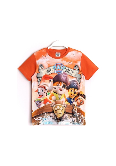 3D Paw Patrol Prate Rescue Baskılı T-Shirt Turuncu