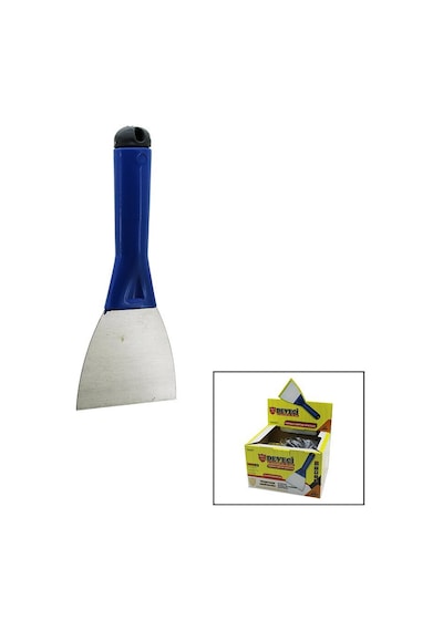 Deveci Dvc-74228 Metal Kazıma Spatulası 100mm No-10 Saptak Kapaklı Plastik Saplı - 12'li Paket Diğer
