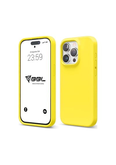 İphone 14 Pro İle Uyumlu Kılıf İnce Ve Dayanıklı Sıvı Silikon 3 Katmanlı Tam Kaplamalı Şık Yumuşak Jel Hissi Yüksek Kalite Kauçuk Telefon Kılıfı Açık Sarı Sku: Zeusb0fm88qppy