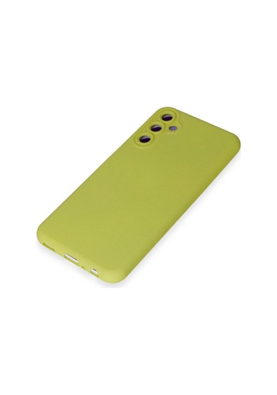 Samsung Galaxy M14 5g Kılıf Nano İçi Kadife Silikon - Sarı