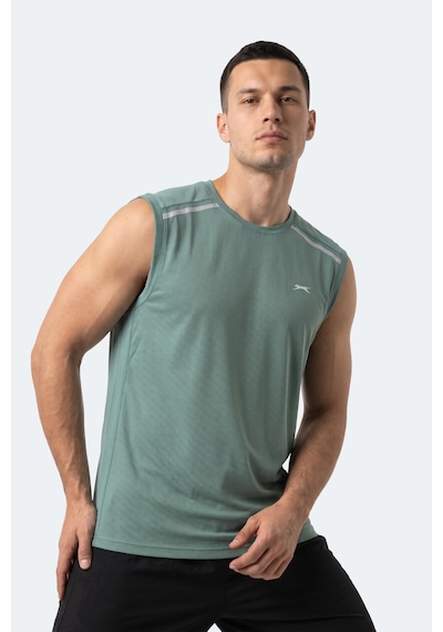 Slazenger Rexıs Erkek Kolsuz Su Yeşili Tişört