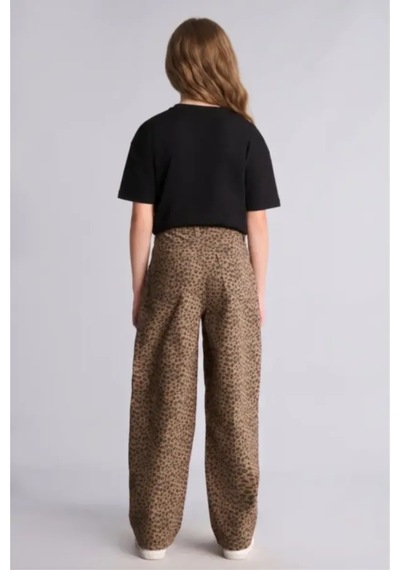 Defacto Leopar Desenli Baggy Fit Esnek Bantlı Paça Gabardin Pantolon Kız Çocuk I1701a826aubn335 Kahve-bn335 Defacto Leopar Desenli Baggy Fit Esnek Bantlı Paça Gabardin Pantolon Kız Çocuk I1701a826aubn335 Kahve-bn335