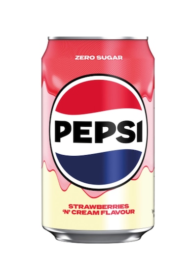 Pepsi Strawberries 'n Cream Flavour Zero Sugar - Karışık Aromalı Şekersiz Tatlandırıcılı Gazlı İçecek 330 Ml 2 Adet