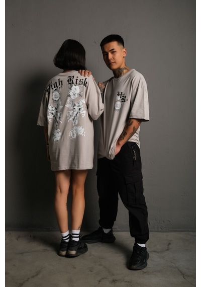 Noıssey Kod:ızeı - Oversize Unisex Hıgh Rısk Baskılı Pamuklu T-shirt Kod:ızeı-01011 Gri Noıssey Kod:ızeı - Oversize Unisex Hıgh Rısk Baskılı Pamuklu T-shirt Kod:ızeı-01011 Gri