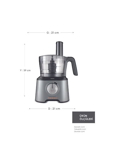 Karaca Mastermaid Power 10 in1 2000 W Mutfak Robotu