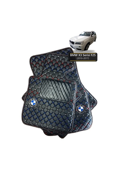 Oto Halı Paspas Bmw X3 Serisi F25 2010-2017 Uyumlu M Performance M Teknik Sport Kaymaz & Şık Tasarım - Tasarım 20