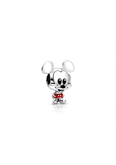 Mickey Mouse Charm Gümüş Kaplama