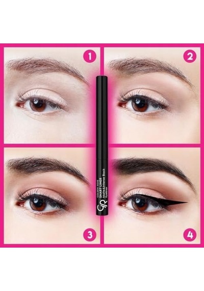 Smart Liner & Intense - Jojoba Yağı İçerikli Mat Siyah Eyeliner 0