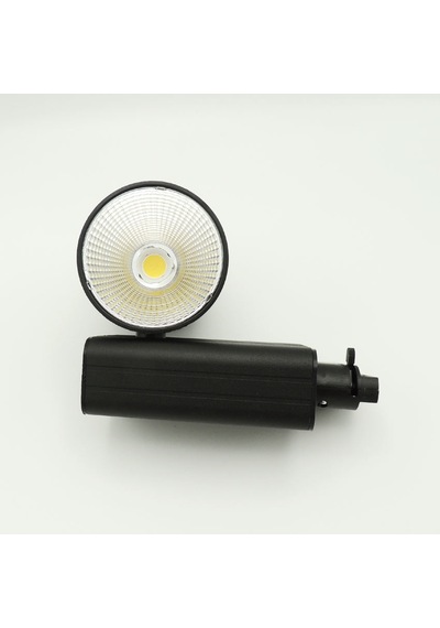 Silindir Raylı Tasarruflu Led Spot Armatür Lamba 40 Watt Siyah