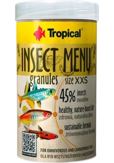 Tropical İnsect Menu Granules Xxs 1000ml / 640gr Kutu Yem
