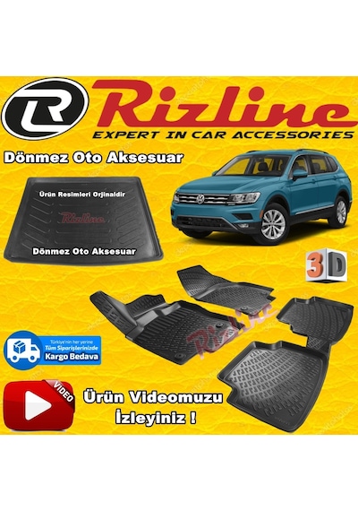 Hyundai Tucson 3D Paspas+Bagaj Havuz Siyah 2015-2020 Arasırizline N11.7810