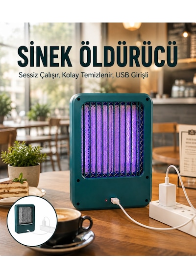 Mey İthalat Usb Girişli Uçan Böcek Ve Sinek Yakalama Cihazı