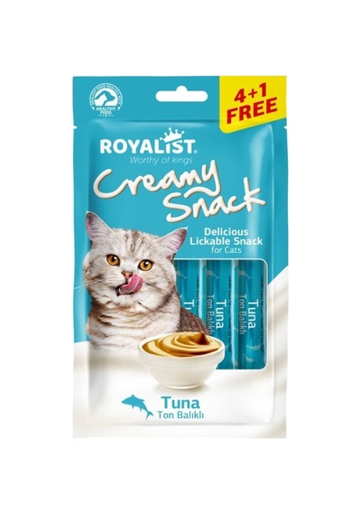 Kedi Ödül Maması Royalıst Creamy Snack - Tuna Balıklı 75 Gr