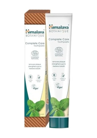 Himalaya Botanique Plak Karşıtı Komple Bakım Diş Macunu 75ml Ecocert Cosmos Sertifikalı Organik Aktif, Nane Aromalı Florür Ve Gluten İçermez
