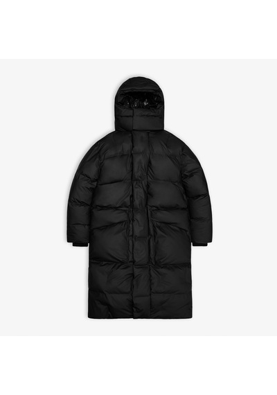 Rains Alta Long Puffer Erkek Siyah Mont