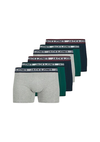 Jack & Jones Jack Jones Erkek 6 Lı Paket Pamuklu Boxer 12270759 Çok Renkli