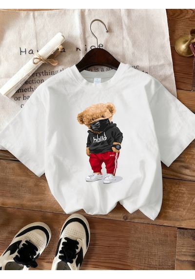 Noıssey Urban Pop Graphic Kadın Tişört Koleksiyonukod 5429 Beyaz