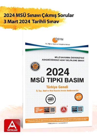 2024 Msü Çıkmış Sorular-tıpkı Basım-bire Bir Ösym-tamamı Video Çözümlü