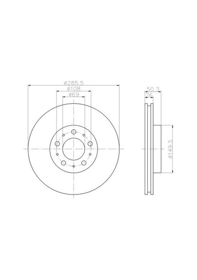 Bosch 0986479210 Ön Fren Disk Aynası Havalı Volvo S60 00-10 S80 98-06 Xc70 00-07 V70 Iı 99-06 31262706