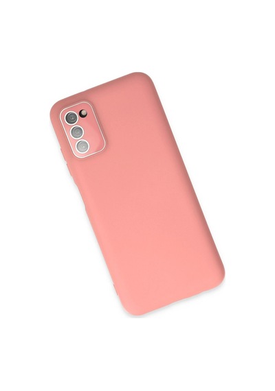 Cosmotex Newface Samsung Galaxy Uyumlu  A03s Kılıf Lansman Glass Kapak - Pembe