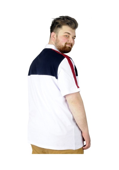 Mode Xl Büyük Beden T-Shirt Polo When You Are 22334 Beyaz 001