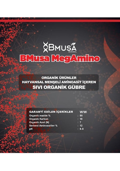 Bmusa Megamino 5 Lt Sıvı Organik Gübre 5 L