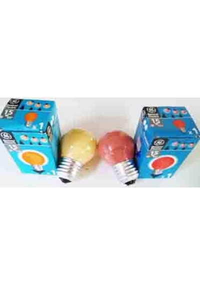 Ge Gece Lambası 15W E27 Duy Kırmızı Ve Turuncu