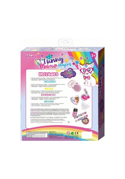 Tokidas Funny Makeup Playing Glow İn The Dark Takma Tırnaklı Makyaj Güzellik Seti