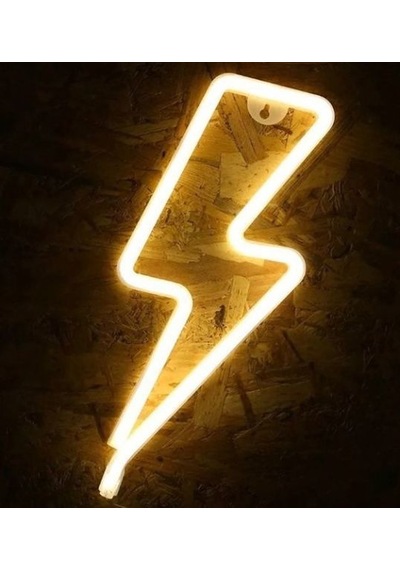 Neon  Led Lamba Sarı Şimşek