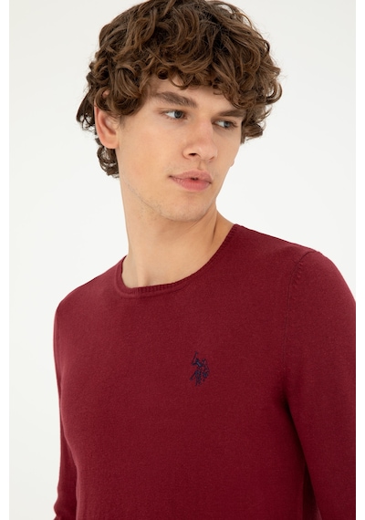 U.s. Polo Assn. Erkek Bordo Kazak /triko 50293505-vr014 Bordo