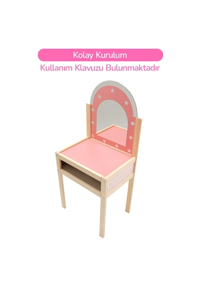 Ahşap Çocuklar İçin Makyaj Masası