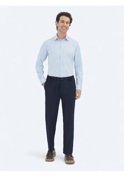 Kip Koyu Mavi Regular Fit Dokuma Klasik Pamuk Karışımlı Gömlek Koyu Mavi Kip Koyu Mavi Regular Fit Dokuma Klasik Pamuk Karışımlı Gömlek Koyu Mavi