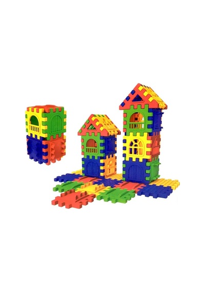 Dede Puzzle City 3d Yapı ve Tasarım Blokları 64 Parça