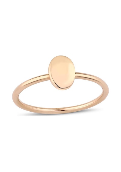 Oval Eklem Yüzük-14 Ayar Pembe Altın