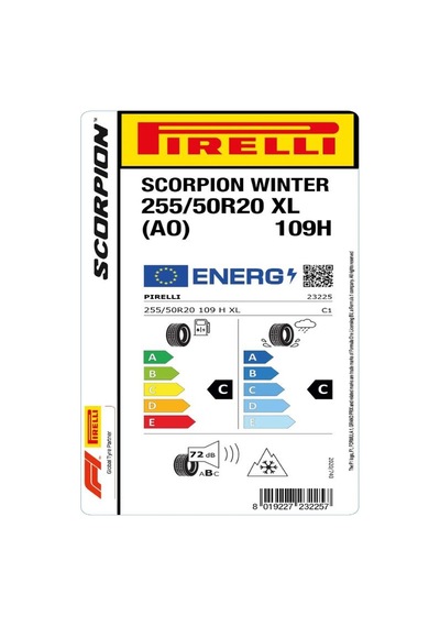 Pirelli 255/50 R20 109H XL Scorpion Winter AO Kış Lastiği 2024