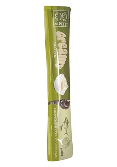 M-pets Ton Balıklı Ve Deniz Taraklı Krema Kedi Ödül Maması 4x15 Gr 244-30038.01